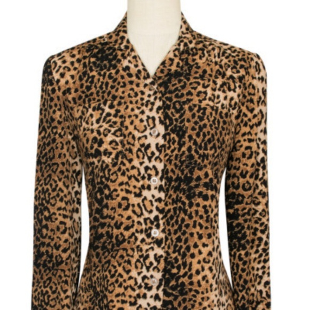 Trashy Diva Annie Blouse in Leopard